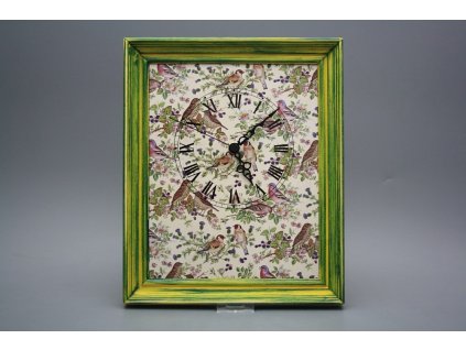 Nástěnné hodiny 25x30cm Bird Chintz cZM č. 1