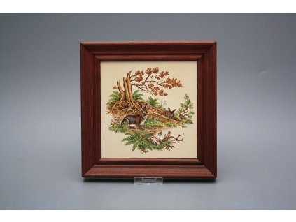 Obrázek 19,5x19,5cm Zajíci cMHB č. 1