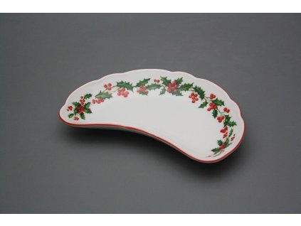 Miska na kosti 19cm Rokoko Vánoční Cesmína CL č. 1