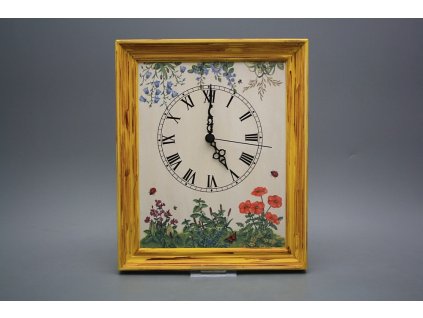 Nástěnné hodiny 25x30cm Živý plot cHM č. 1