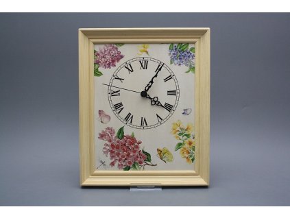 Nástěnné hodiny 25x30cm Živá zahrada cPB č. 1