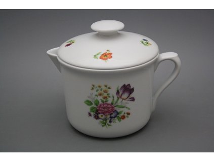 Hrnek Vařák velký s hubičkou a víčkem Míšeňská kytice BB č. 1