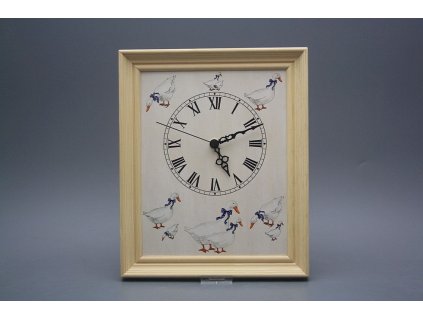 Nástěnné hodiny 25x30cm Husy cPB č. 1