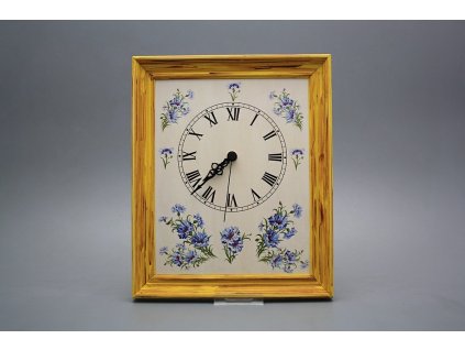 Nástěnné hodiny 25x30cm Chrpy cHM č. 1