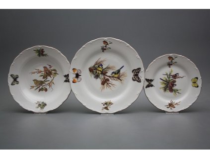 Talířová souprava Ofélie Ptáčci 24dílná GHL č. 1