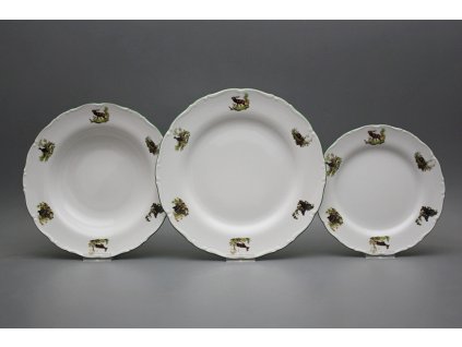 Talířová souprava Ofélie Myslivci 18dílná AZL č. 1