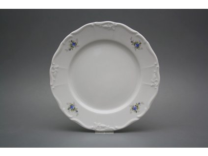 Talíř mělký 25cm Marie Louise Světlemodré růžičky EBB č. 1