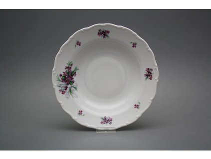 Talíř hluboký 23cm Ofélie Viola s mašlí KBB č. 1