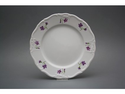 Talíř mělký 25cm Marie Louise Fialky KBB č. 1