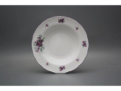 Talíř hluboký 23cm Ofélie Viola s mašlí KFL č. 1