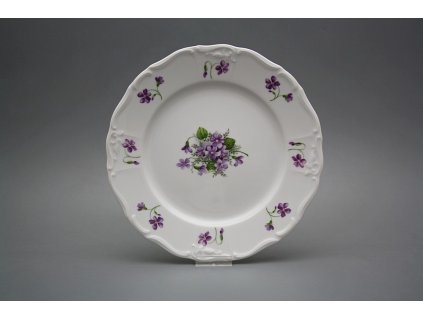 Talíř mělký 25cm Marie Louise Fialky JBB č. 1