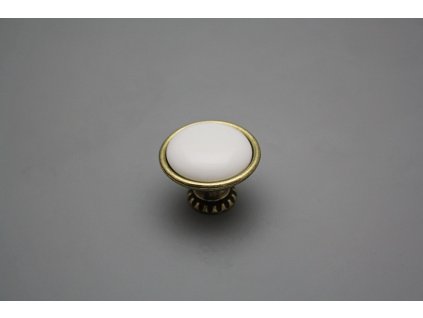 Rustikální úchytka Bohemia 35mm BÍLÁ č. 1