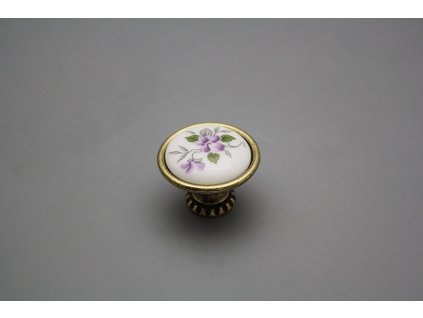 Rustikální úchytka Bohemia 35mm Scatter Violet č. 1