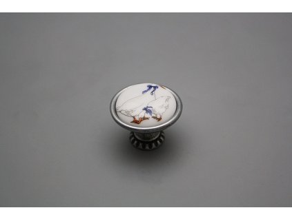 Rustikální úchytka Bohemia 35mm Husy FV č. 1