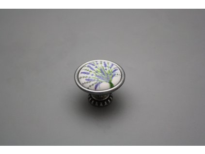 Rustikální úchytka Bohemia 35mm Levandule FV č. 1