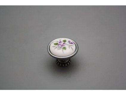 Rustikální úchytka Bohemia 35mm Scatter Violets FV č. 1