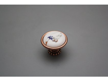 Rustikální úchytka Bohemia 35mm Husy CU č. 1