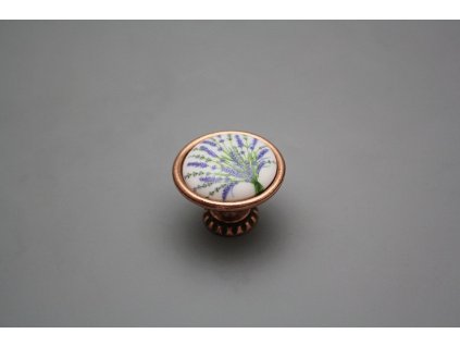 Rustikální úchytka Bohemia 35mm Levandule CU č. 1