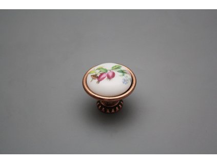 Rustikální úchytka Bohemia 35mm Šípková růže CU č. 1