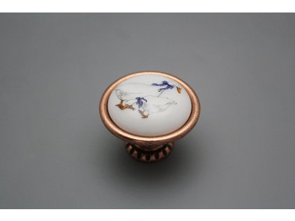 Rustikální úchytka Bohemia 40mm Husy CU č. 1