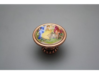 Rustikální úchytka Bohemia 40mm Tři grácie CU č. 1