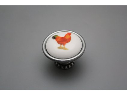 Rustikální úchytka Bohemia 40mm Slepičky FV č. 1