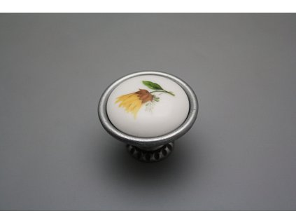 Rustikální úchytka Bohemia 40mm Slunečnice FV č. 1