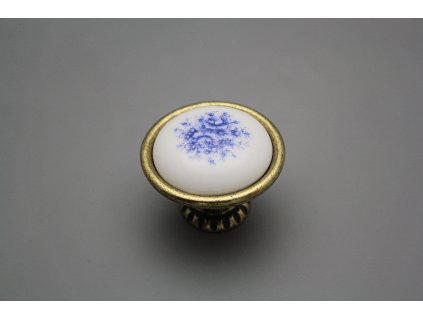 Rustikální úchytka Bohemia 40mm Royal Blue č. 1