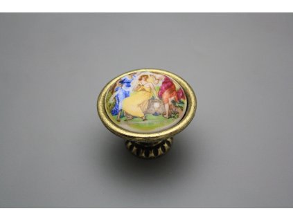 Rustikální úchytka Bohemia 40mm Tři grácie č. 1