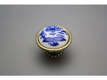 Rustikální úchytka Bohemia 40mm Cibulák List č. 1