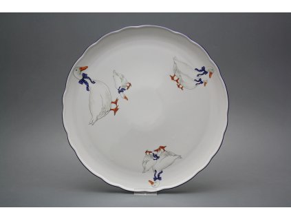 Dortový talíř 31cm Rokoko Husy CML č. 1