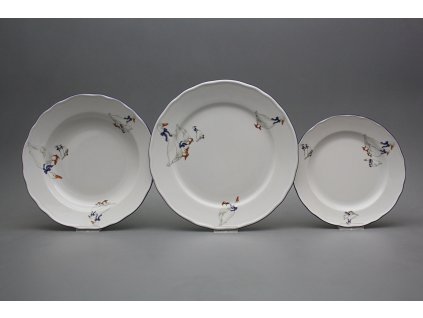 Talířová souprava Rokoko Husy 18dílná CML č. 1