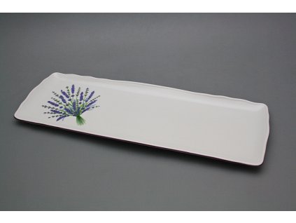 Podnos čtyřhranný 45cm Rokoko Levandule HFL č. 1