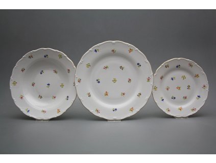 Talířová souprava Ofélie Sedmero kvítí 24dílná BGL č. 1