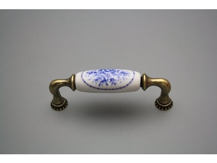 Rustikální úchytka Bohemia 96mm Royal Blue č. 1