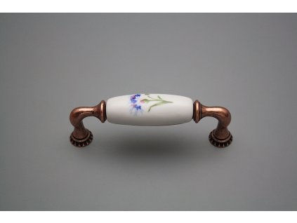 Rustikální úchytka Bohemia 96mm Chrpy CU č. 1