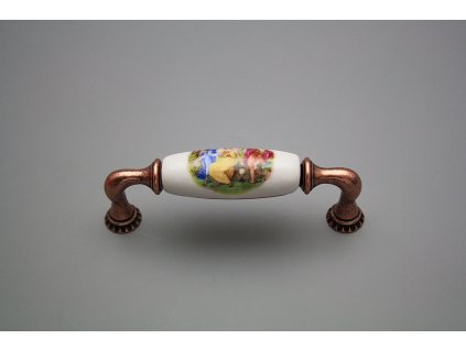 Rustikální úchytka Bohemia 96mm Tři grácie CU č. 1