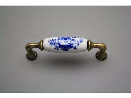 Rustikální úchytka Bohemia 96mm Cibulák List č. 1