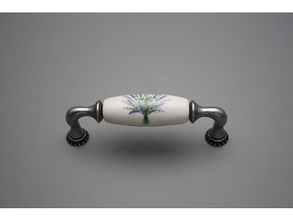 Rustikální úchytka Bohemia 96mm Levandule FV č. 1