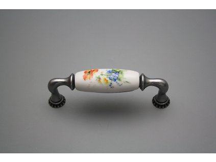 Rustikální úchytka Bohemia 96mm Polní kvítí FV č. 1