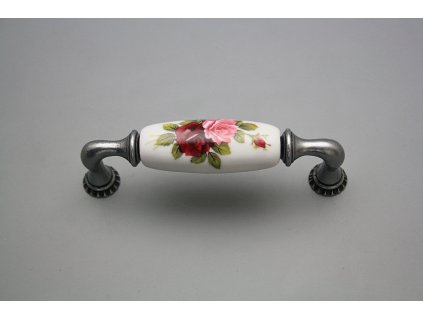 Rustikální úchytka Bohemia 96mm Růže Elizabeth FV č. 1