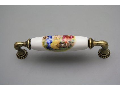 Rustikální úchytka Bohemia 128mm Tři Grácie č. 1