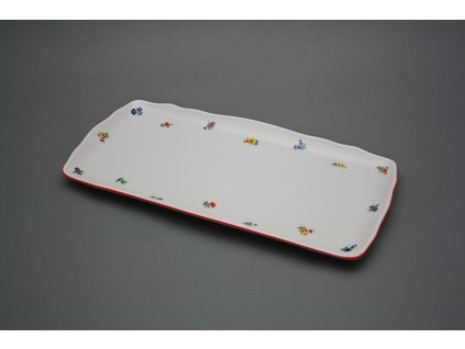 Podnos čtyřhranný 33cm Rokoko Házenky ACL č. 1