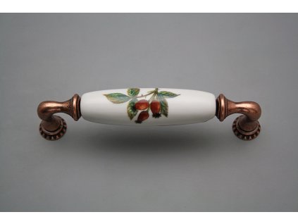 Rustikální úchytka Bohemia 128mm Herbs CU č. 1