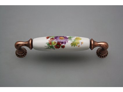 Rustikální úchytka Bohemia 128mm Kytice CU č. 1