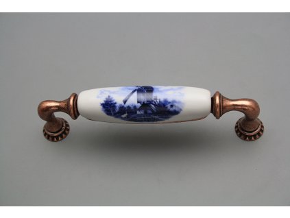 Rustikální úchytka Bohemia 128mm Mlýn CU č. 1