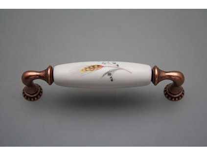 Rustikální úchytka Bohemia 128mm Obilí CU č. 1