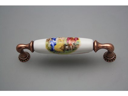 Rustikální úchytka Bohemia 128mm Tři Grácie CU č. 1