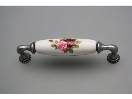 Rustikální úchytka Bohemia 128mm Růže Elizabeth FV č. 1