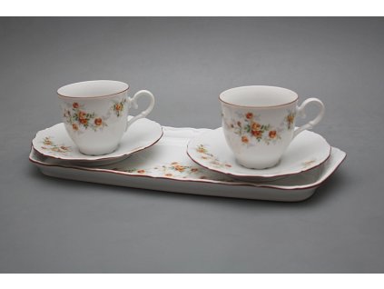 Přátelská kávová souprava Ofélie Čajové růžičky 5dílná CHL č. 1